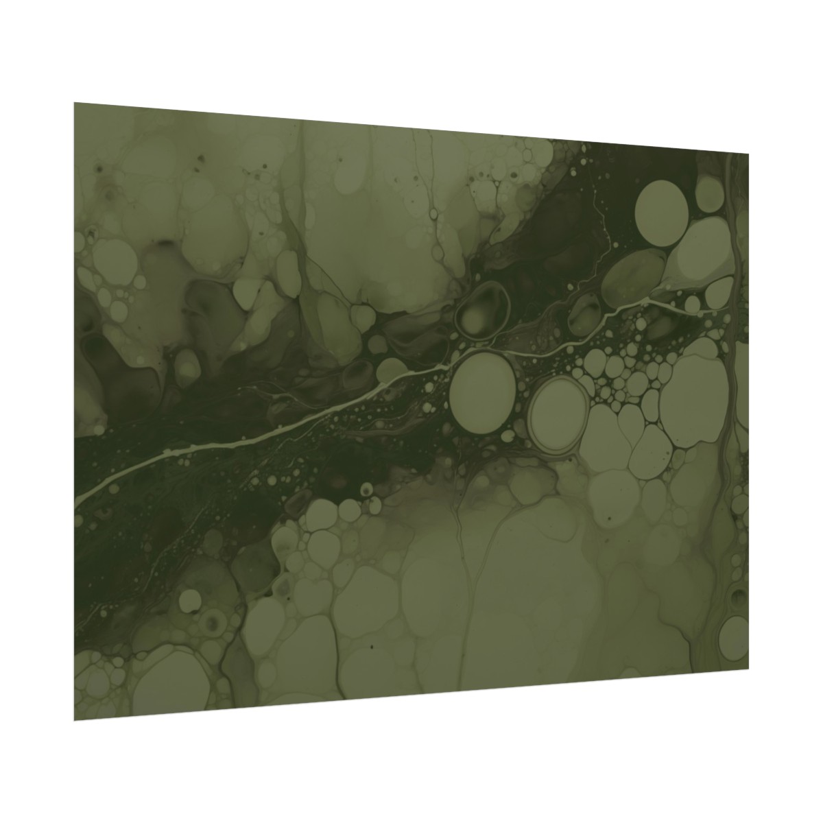 Foam One - Olive - Rolled Paper Prints - Image 16