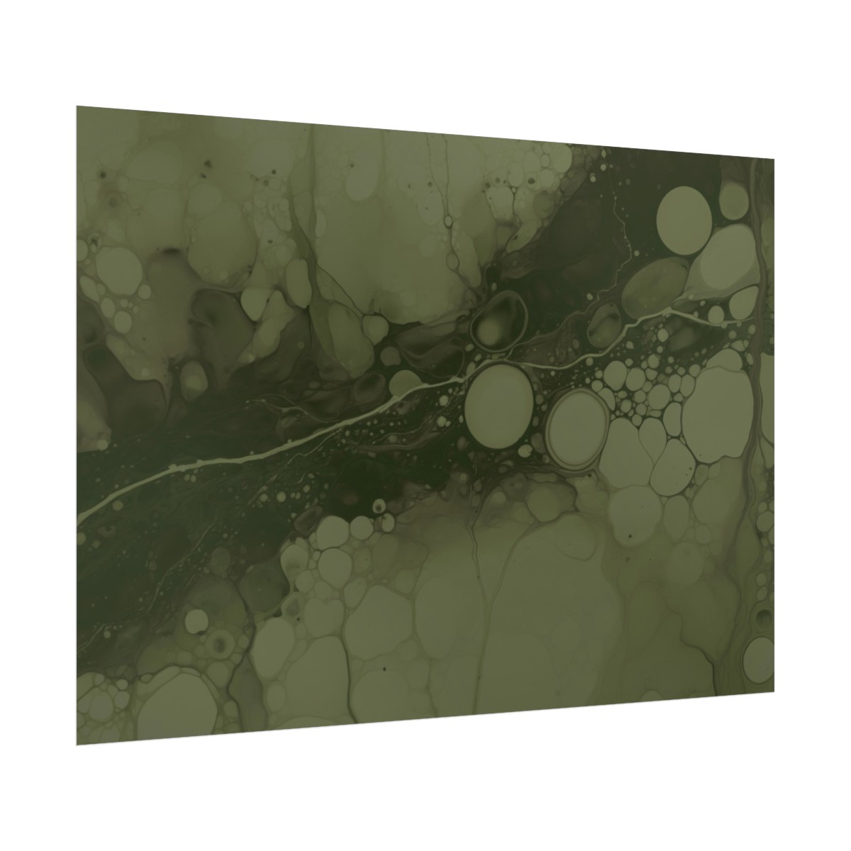 Foam One - Olive - Rolled Paper Prints - Image 18