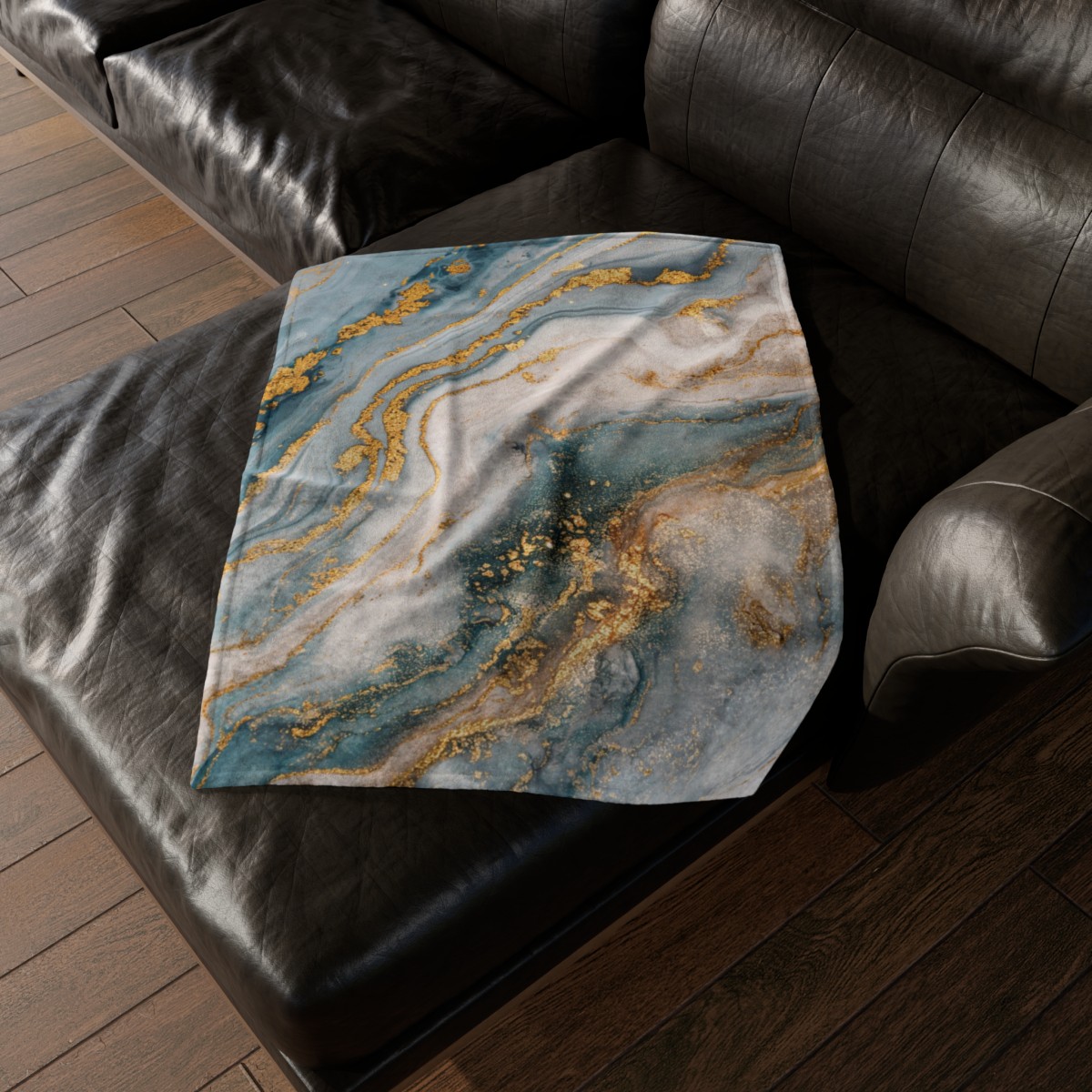 Marble Light Blue - Soft Polyester Blanket - Australia and USA - Image 10