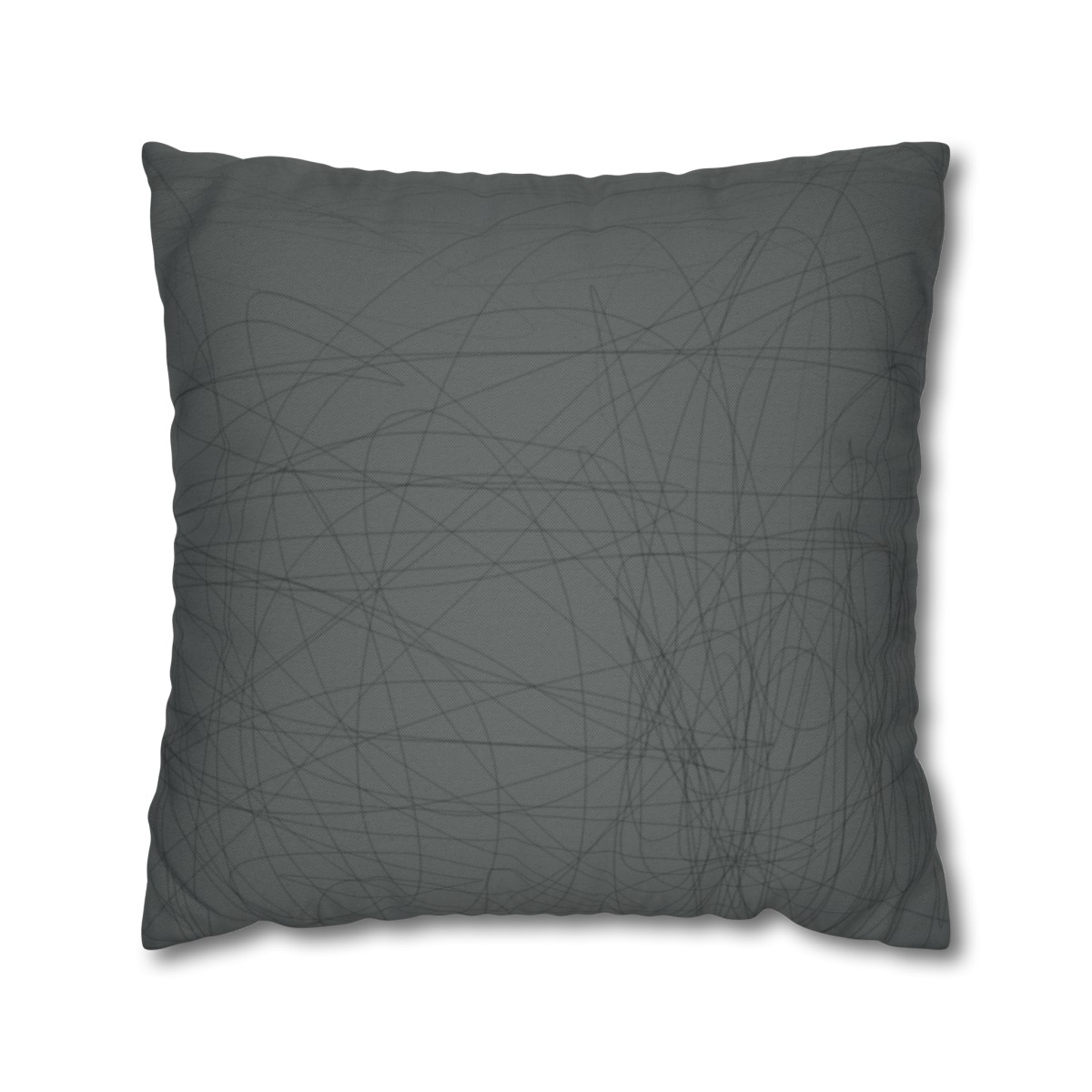 Tangled - Black Grey - Spun Polyester Square Pillowcase - EUROPE + USA