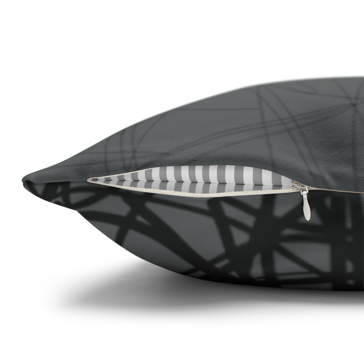 Tangled - Black Grey - Spun Polyester Square Pillowcase - EUROPE + USA - Image 5