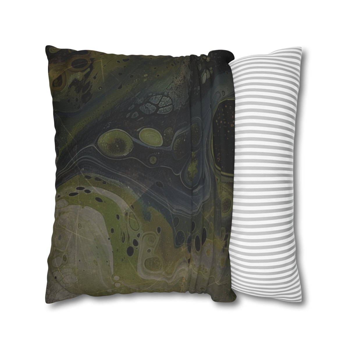 Astrals Weathered Green One - Spun Polyester Square Pillowcase, Europe & USA - Image 2