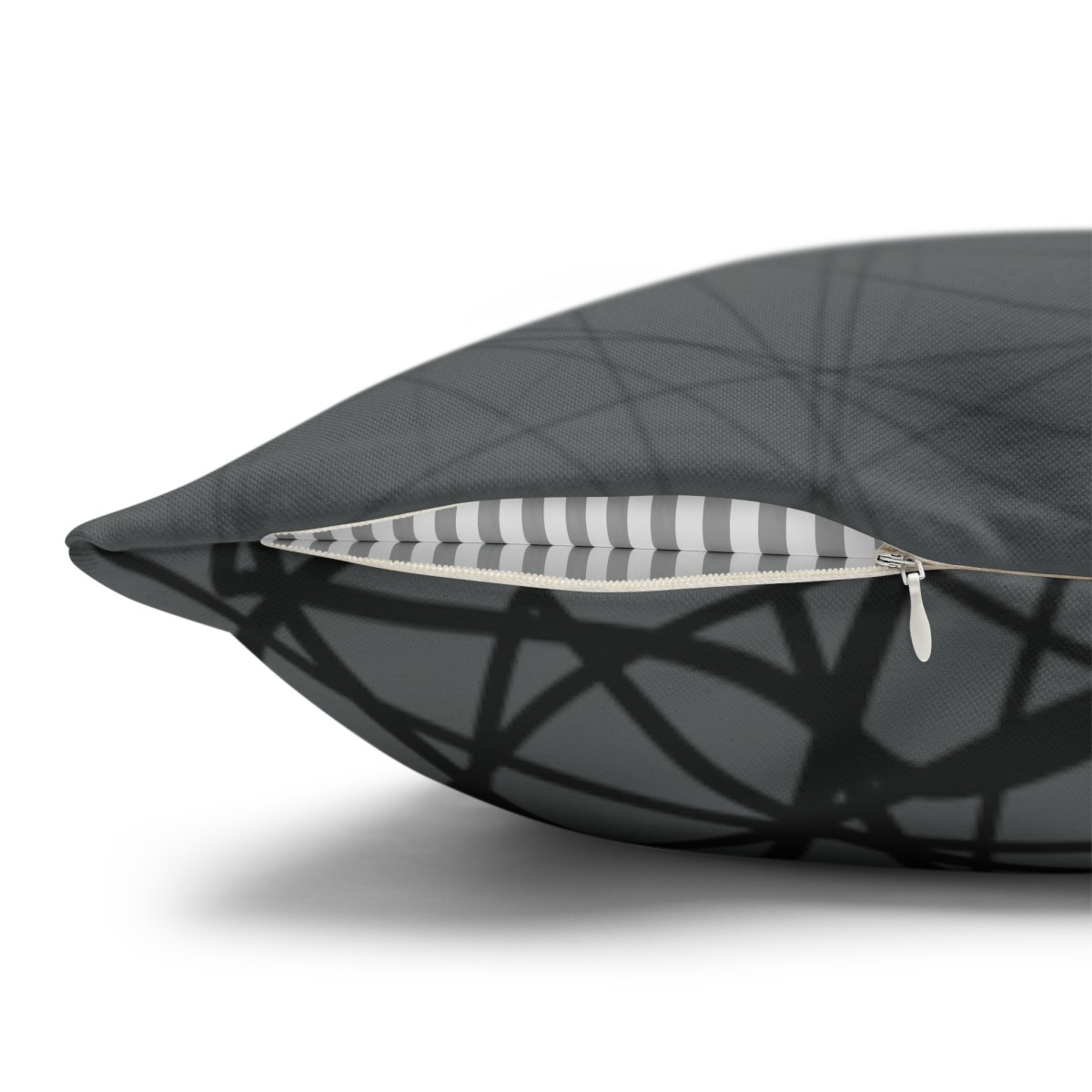 Sketchy - Black Grey - Spun Polyester Square Pillowcase - Europe & USA - Image 5