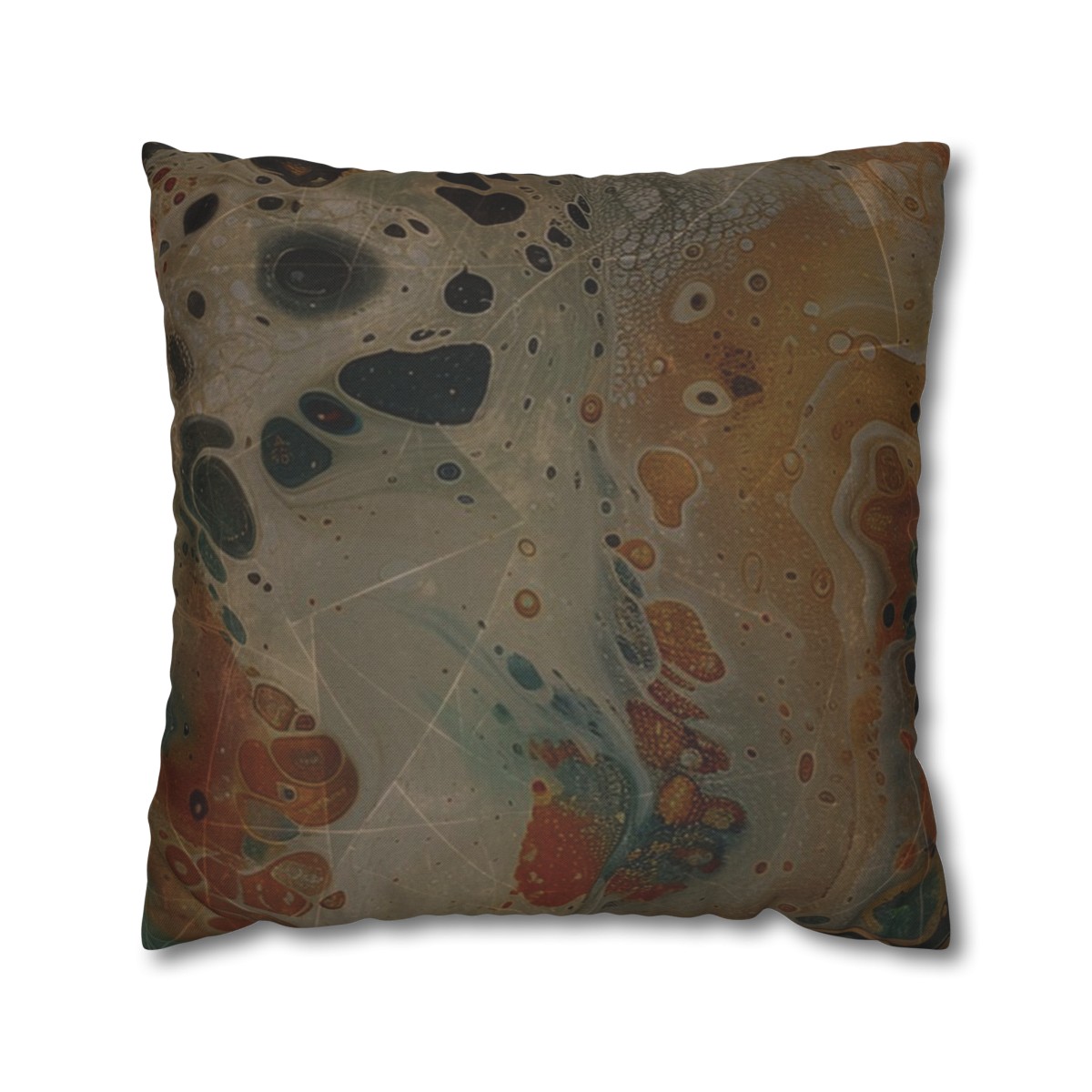 Astrals Weathered Orange Two - Spun Polyester Square Pillowcase - Europe & USA