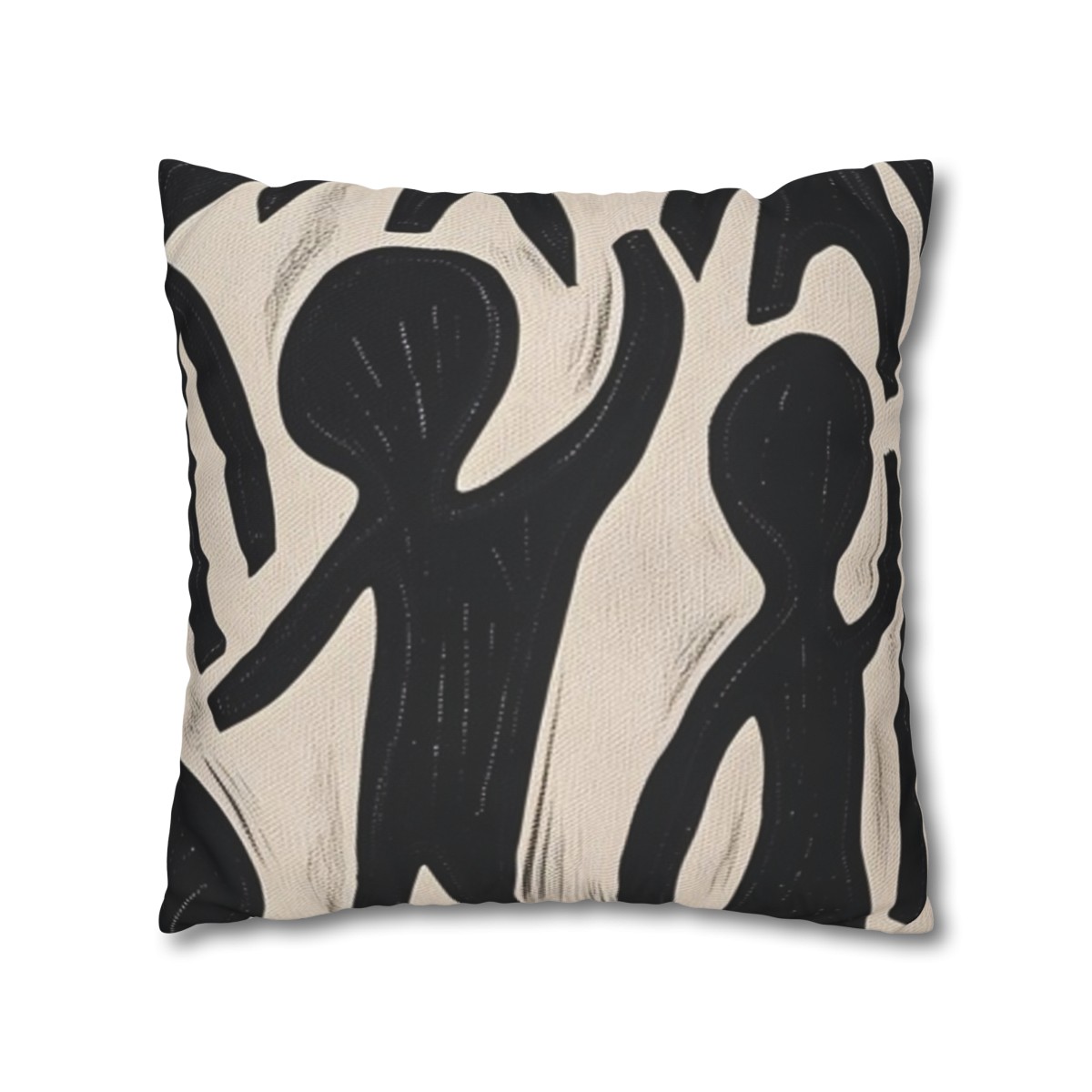 Humans - Hello - reversable - Square Poly Canvas Pillowcase - Australia and USA - Image 3