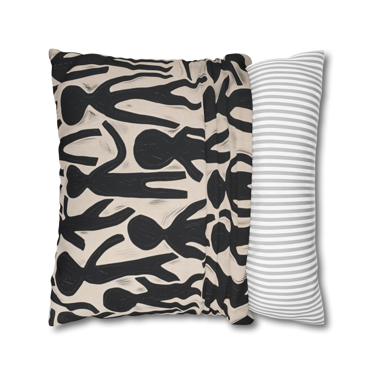 Humans - Hello - reversable - Square Poly Canvas Pillowcase - Australia and USA - Image 9