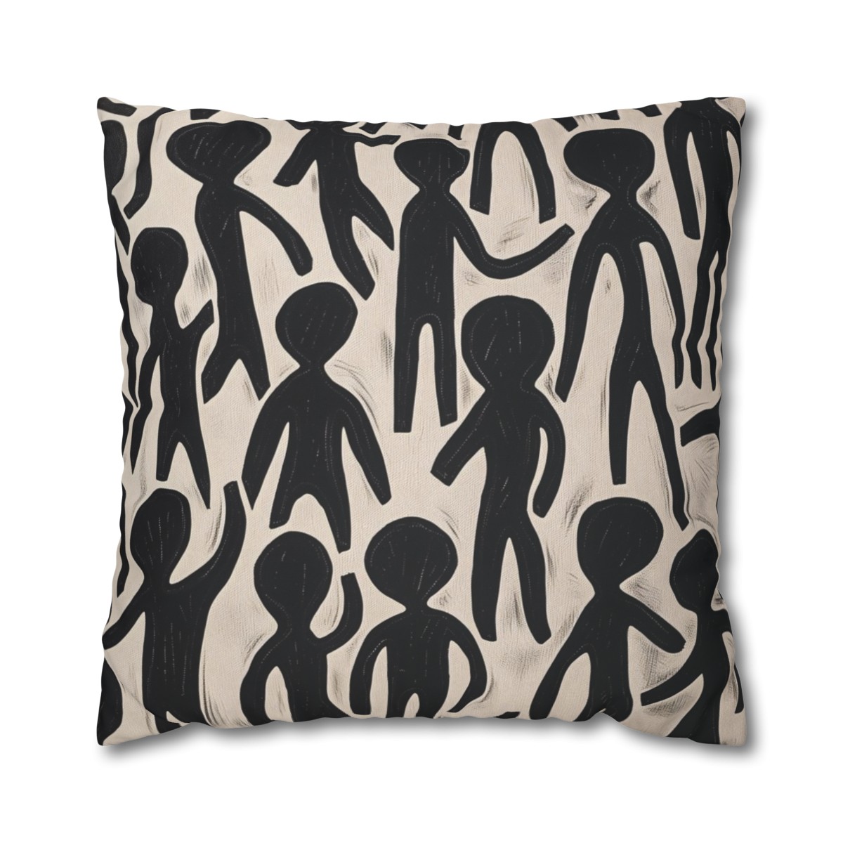 Humans - Hello - reversable - Square Poly Canvas Pillowcase - Australia and USA - Image 15