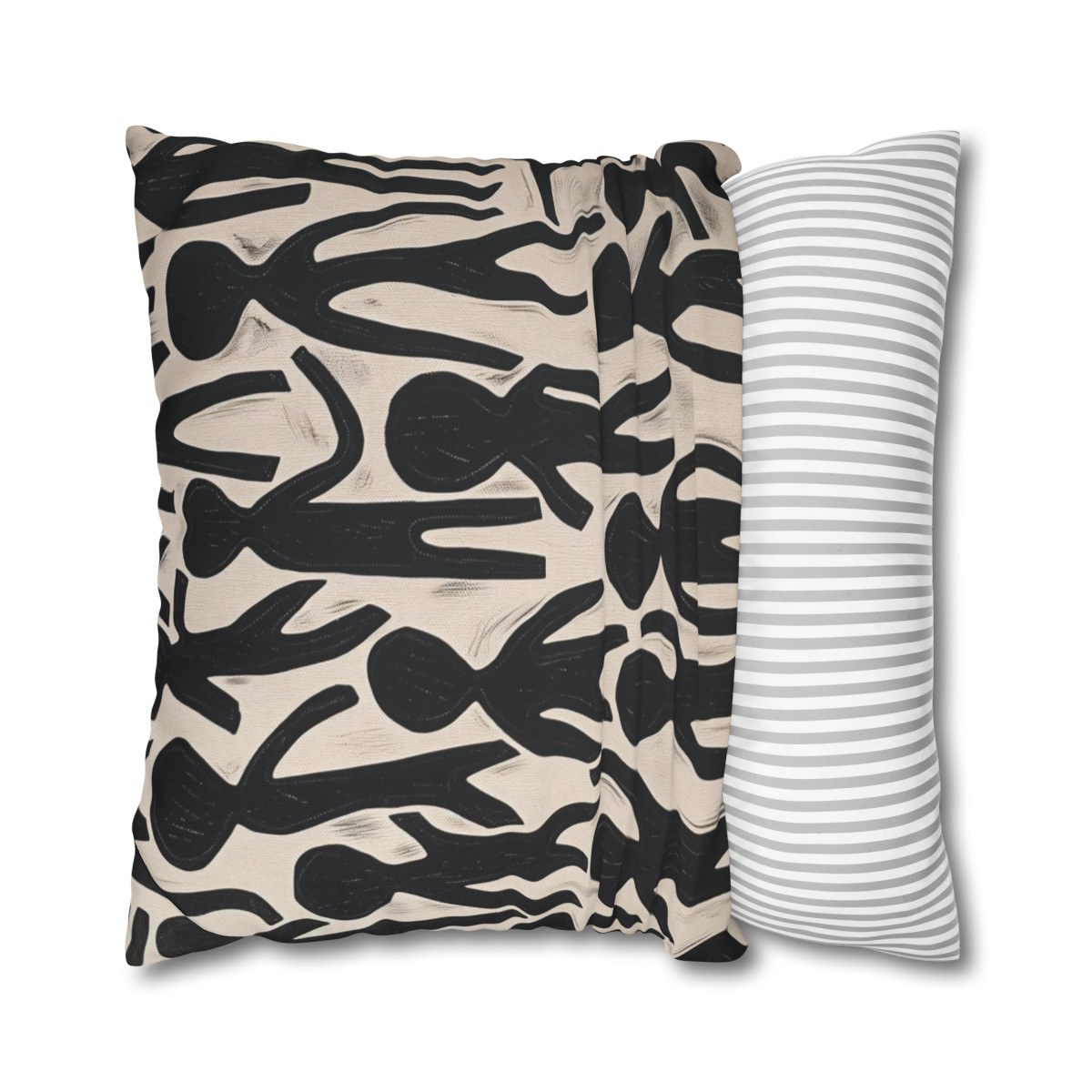 Humans - Hello - reversable - Square Poly Canvas Pillowcase - Australia and USA - Image 16