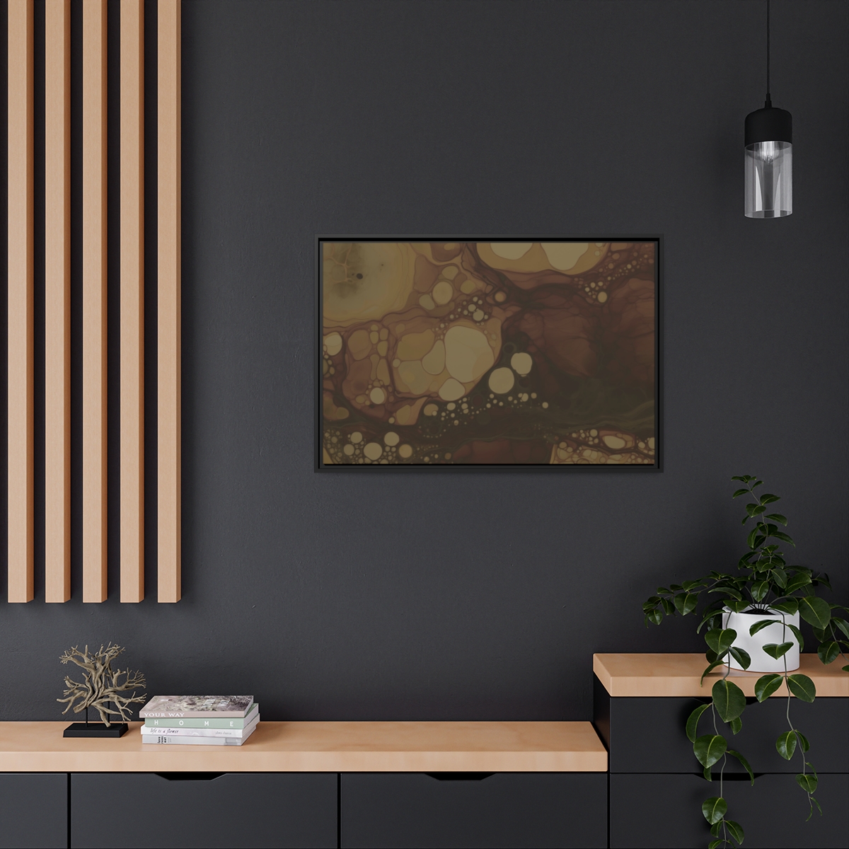 Foam Two - Brown - Custom Black Frame - Image 4