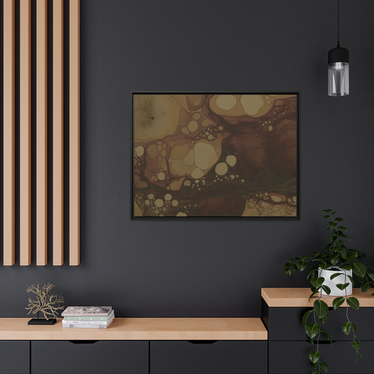 Foam Two - Brown - Custom Black Frame - Image 10