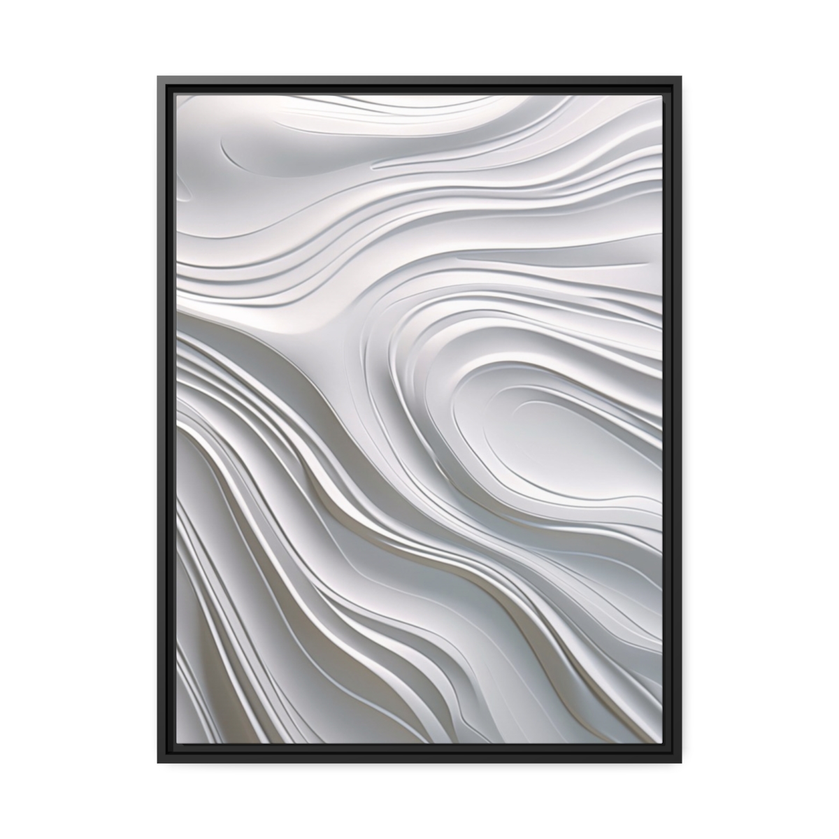 Waves - White - Custom Black Frame - Image 6