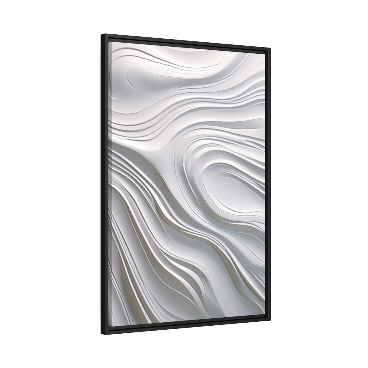 Waves - White - Custom Black Frame - Image 2