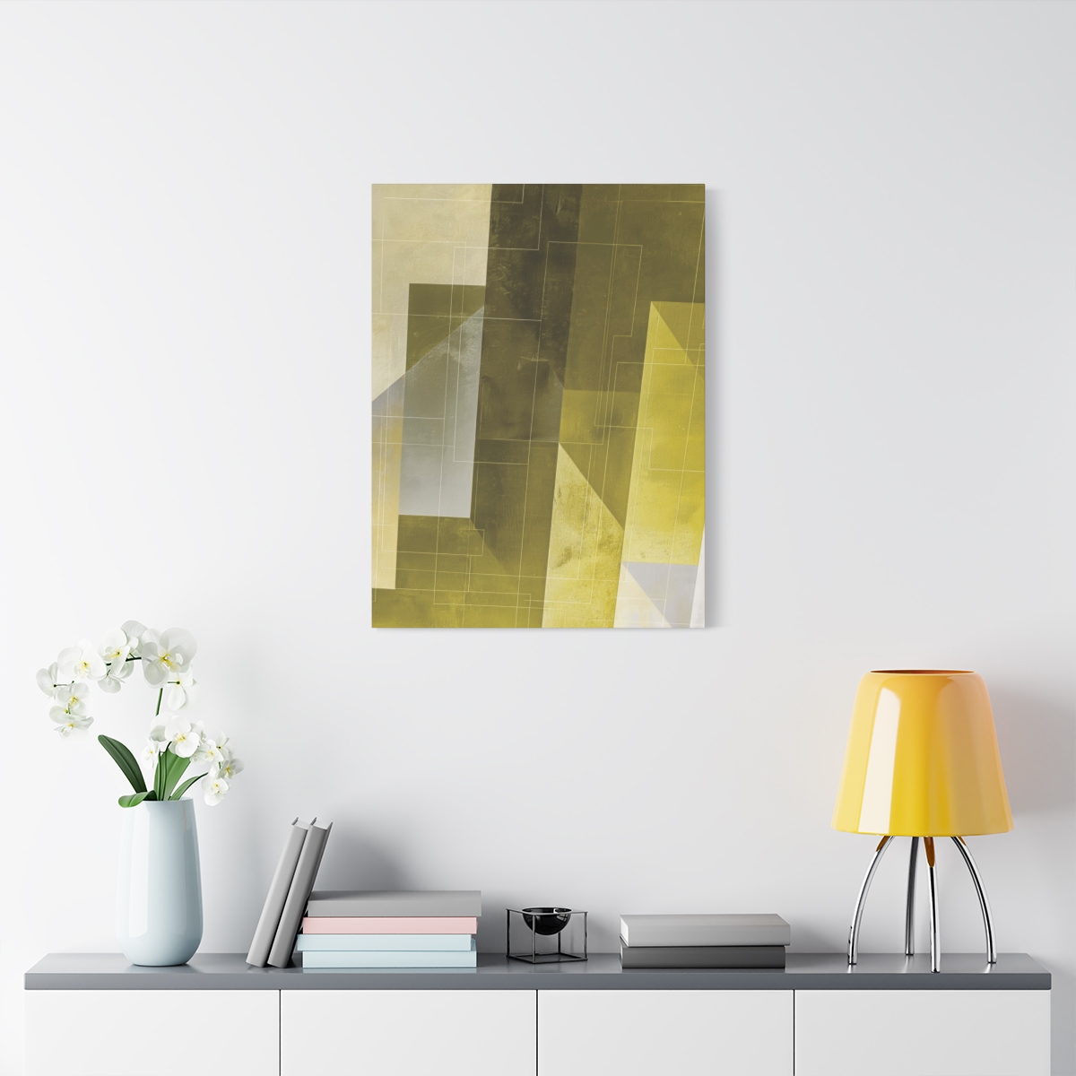 Stairway One, Lemon - Stretched Canvas - Image 8