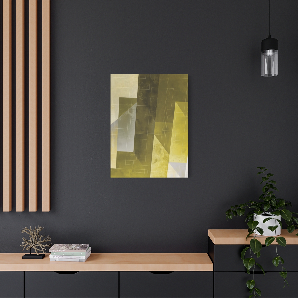 Stairway One, Lemon - Stretched Canvas - Image 9