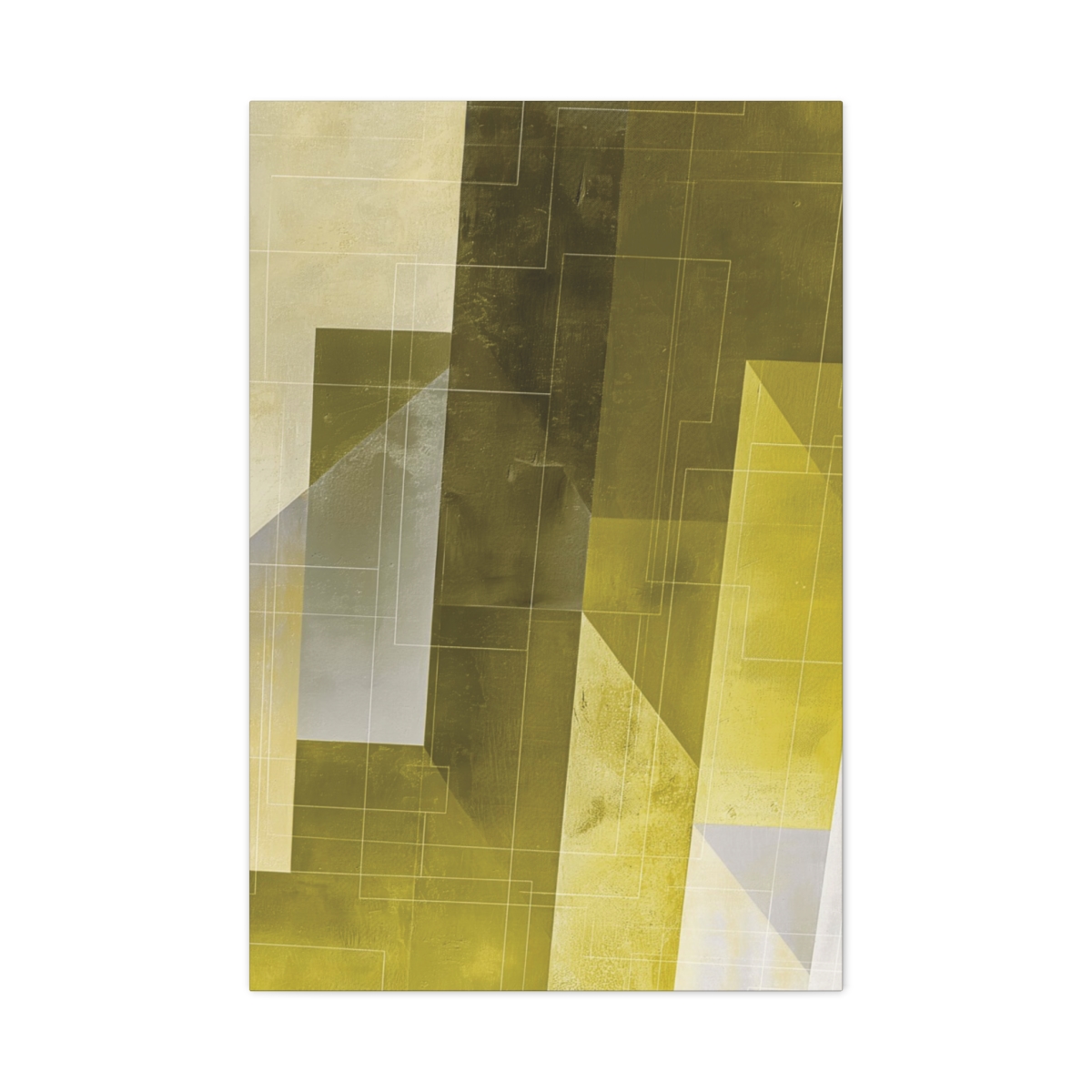 Stairway One, Lemon - Stretched Canvas