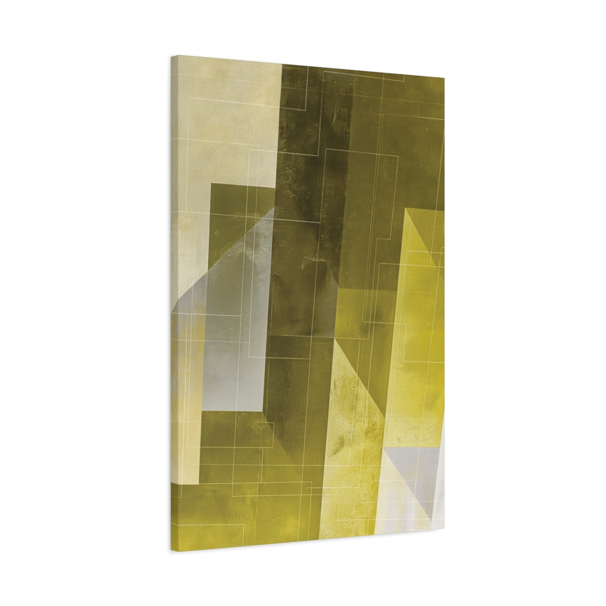 Stairway One, Lemon - Stretched Canvas - Image 2