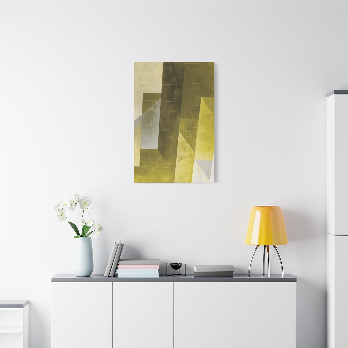 Stairway One, Lemon - Stretched Canvas - Image 3