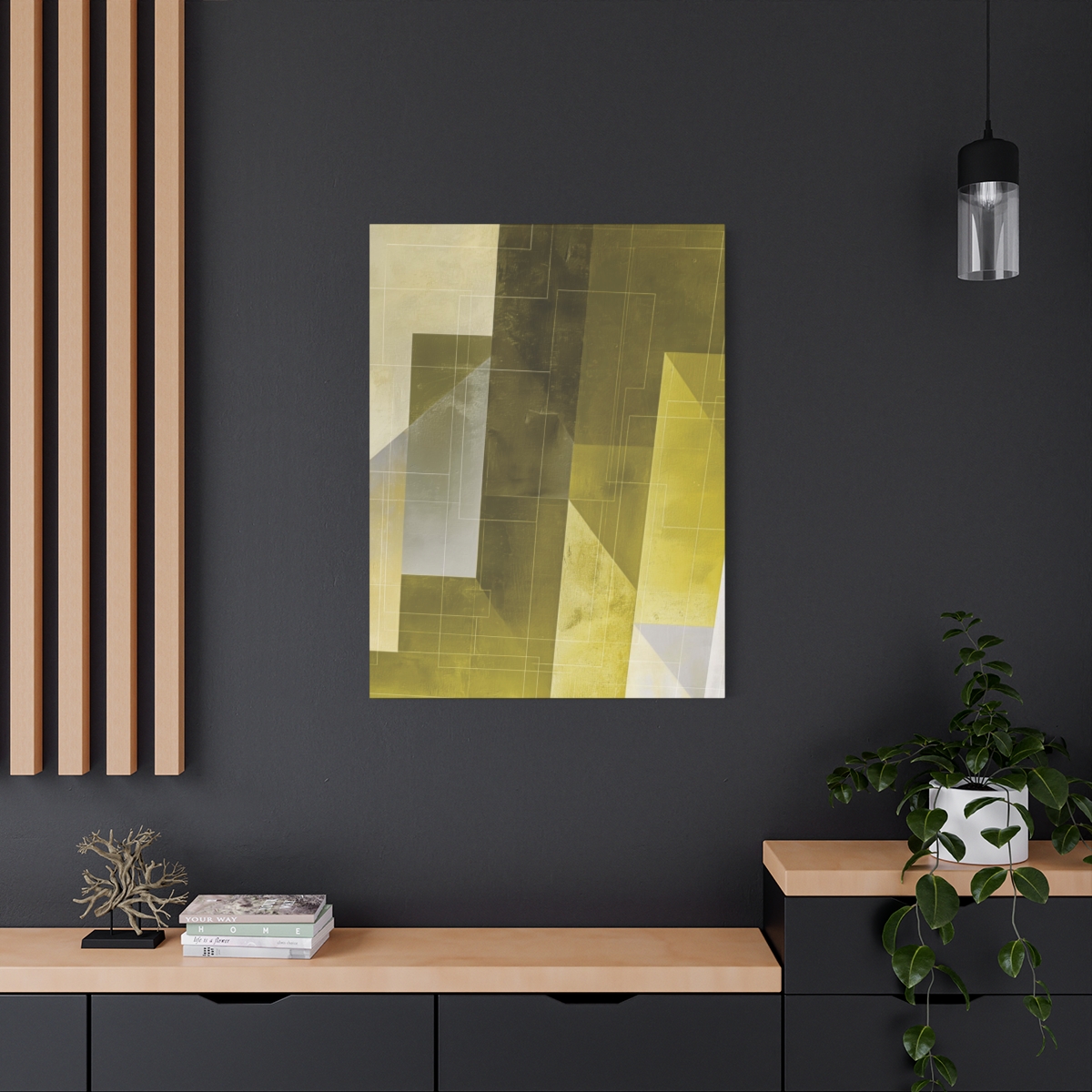 Stairway One, Lemon - Stretched Canvas - Image 14