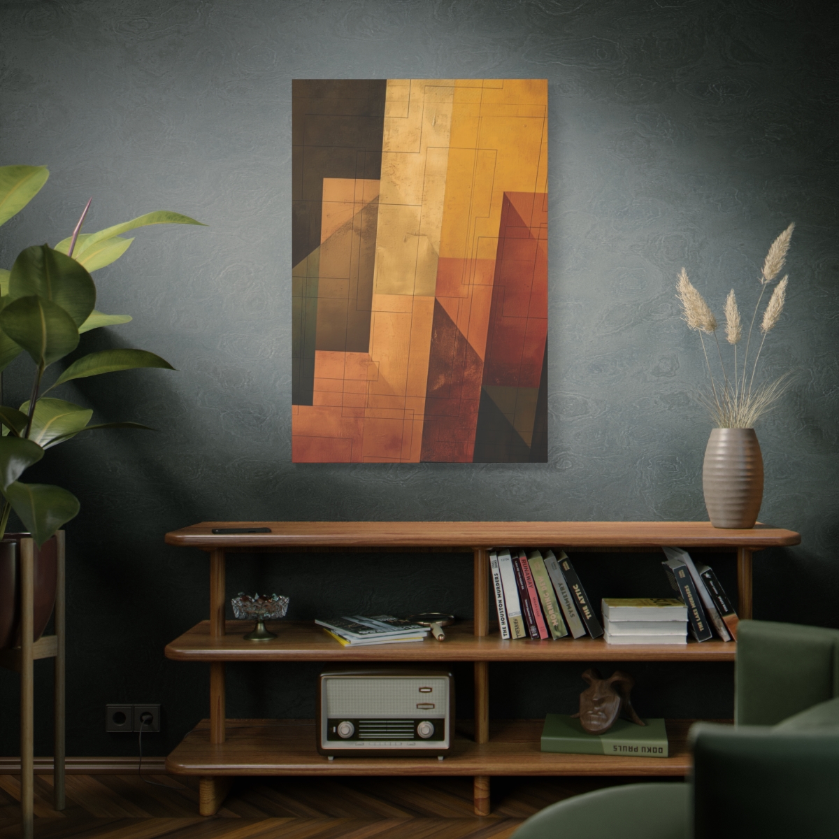 Stairway One, Gold - Stretched Canvas - Image 20