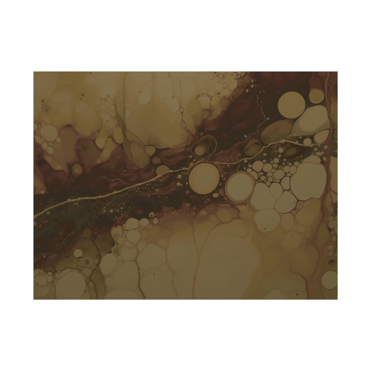 Foam One - Brown - Rolled Paper Prints - Image 3