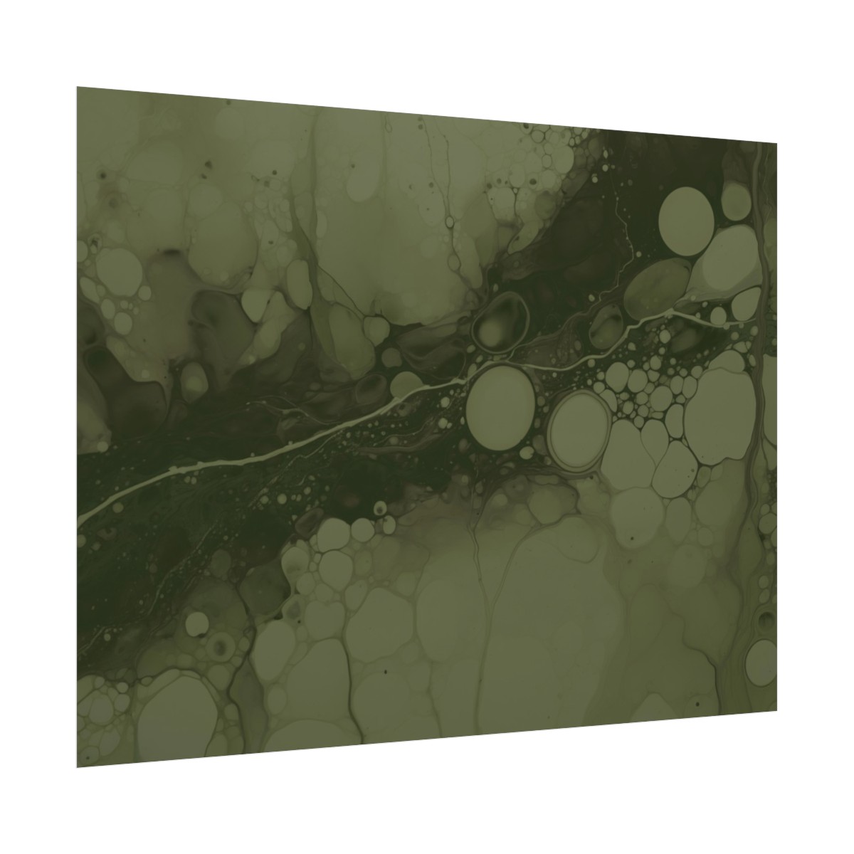 Foam One - Olive - Rolled Paper Prints - Image 6