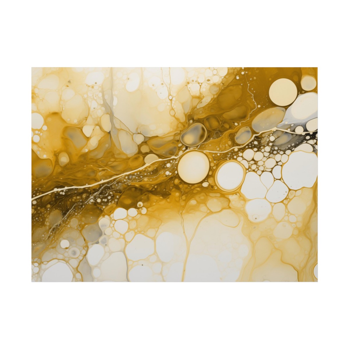 Foam One - Gold - Rolled Paper Prints