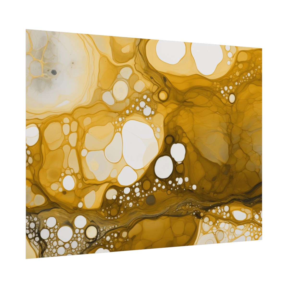 Foam Two - Gold - Rolled Paper Prints - Image 2