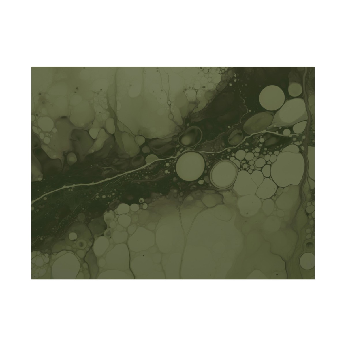 Foam One - Olive - Rolled Paper Prints - Image 5