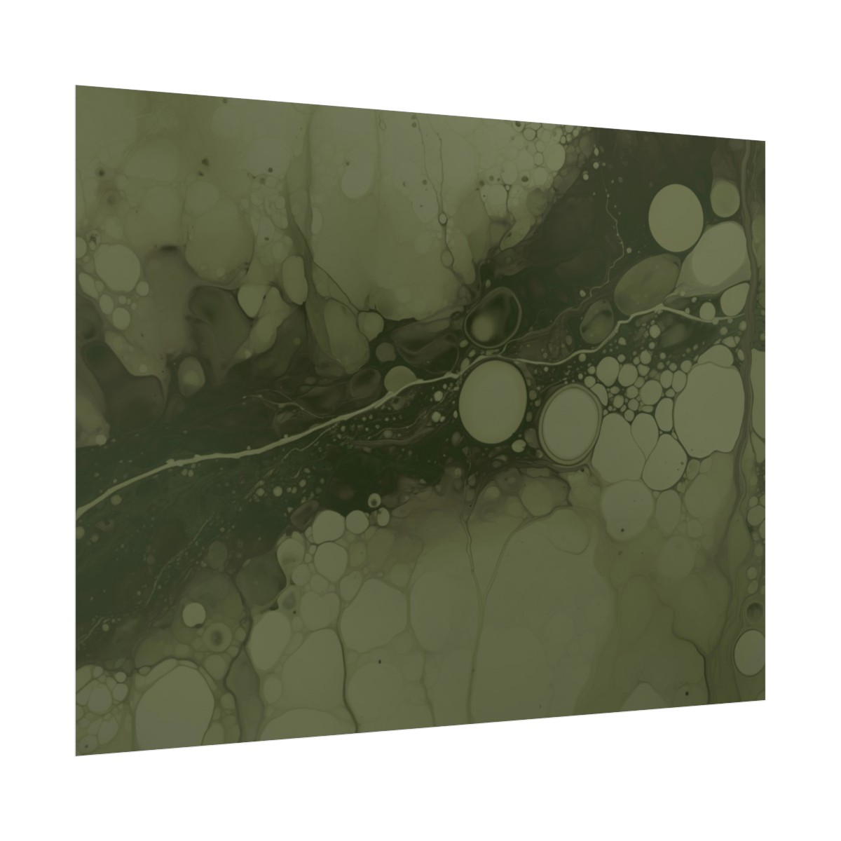 Foam One - Olive - Rolled Paper Prints - Image 8