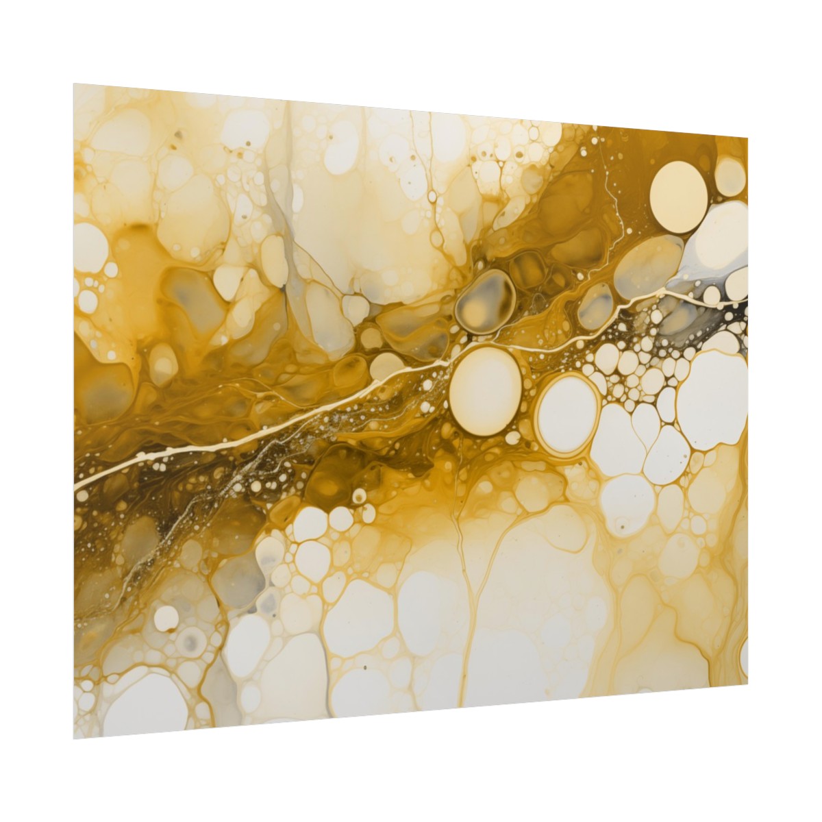 Foam One - Gold - Rolled Paper Prints - Image 5