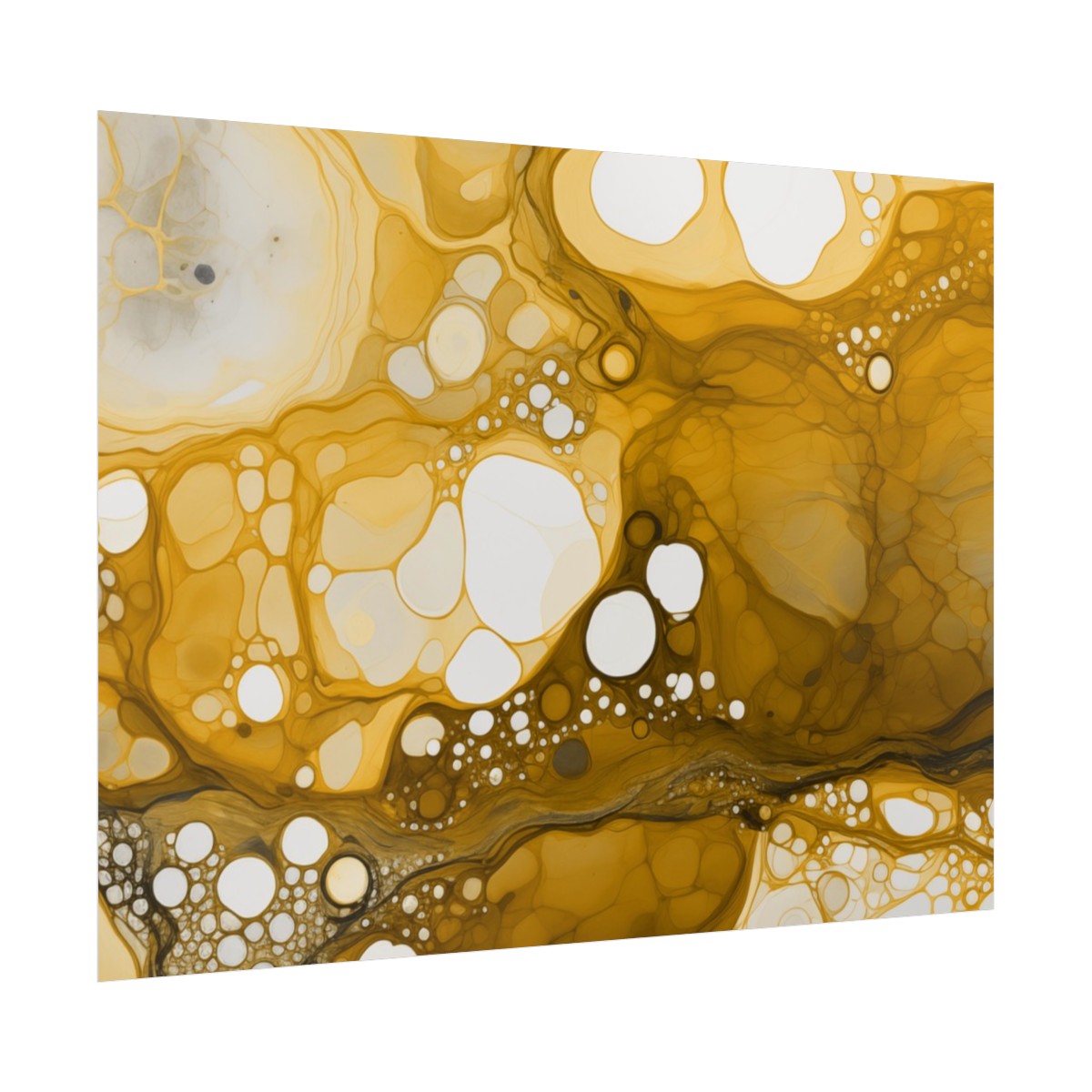 Foam Two - Gold - Rolled Paper Prints - Image 5