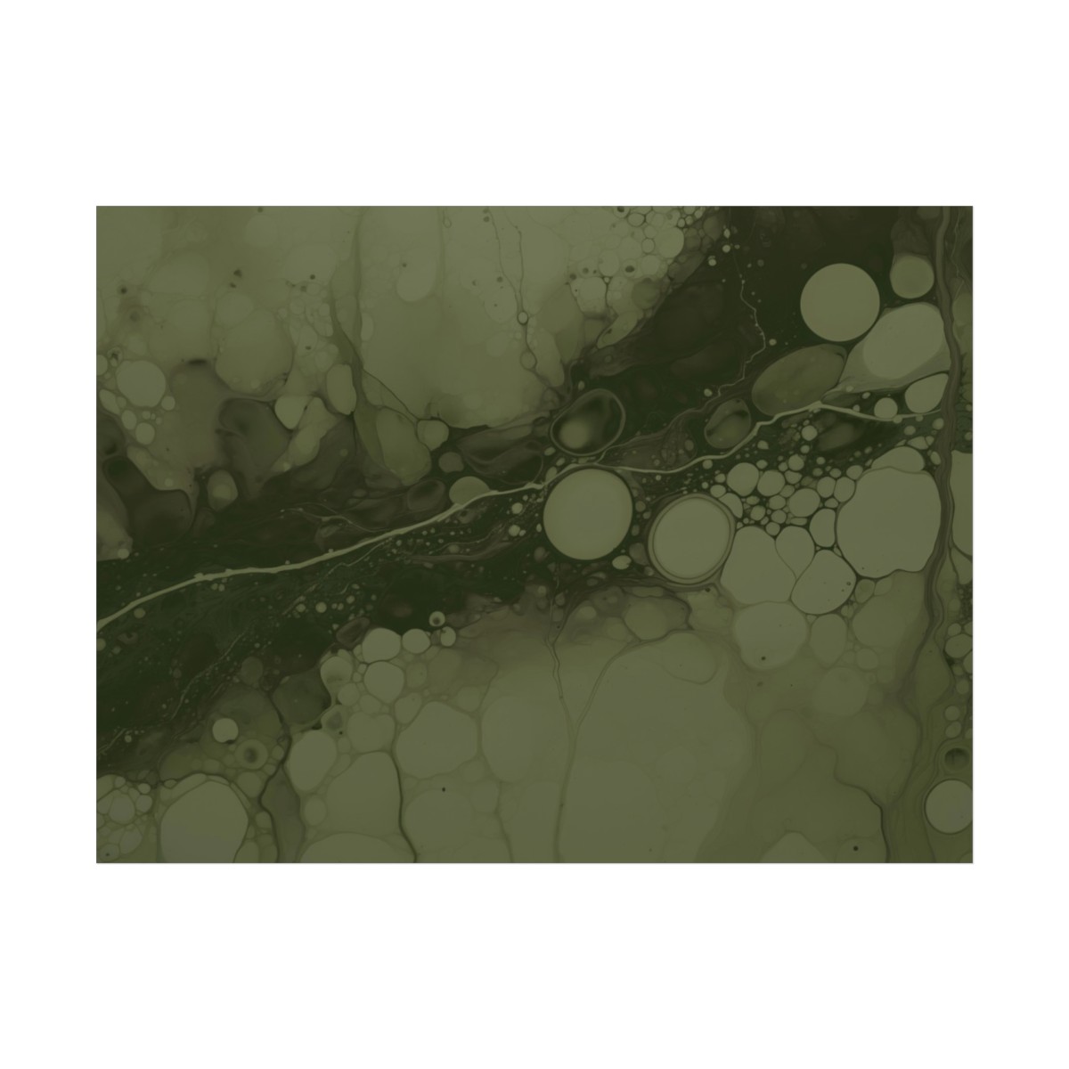 Foam One - Olive - Rolled Paper Prints - Image 7