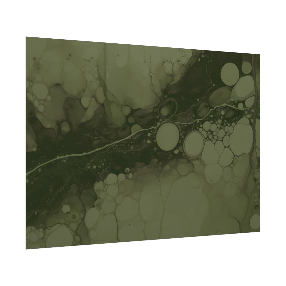 Foam One - Olive - Rolled Paper Prints - Image 12