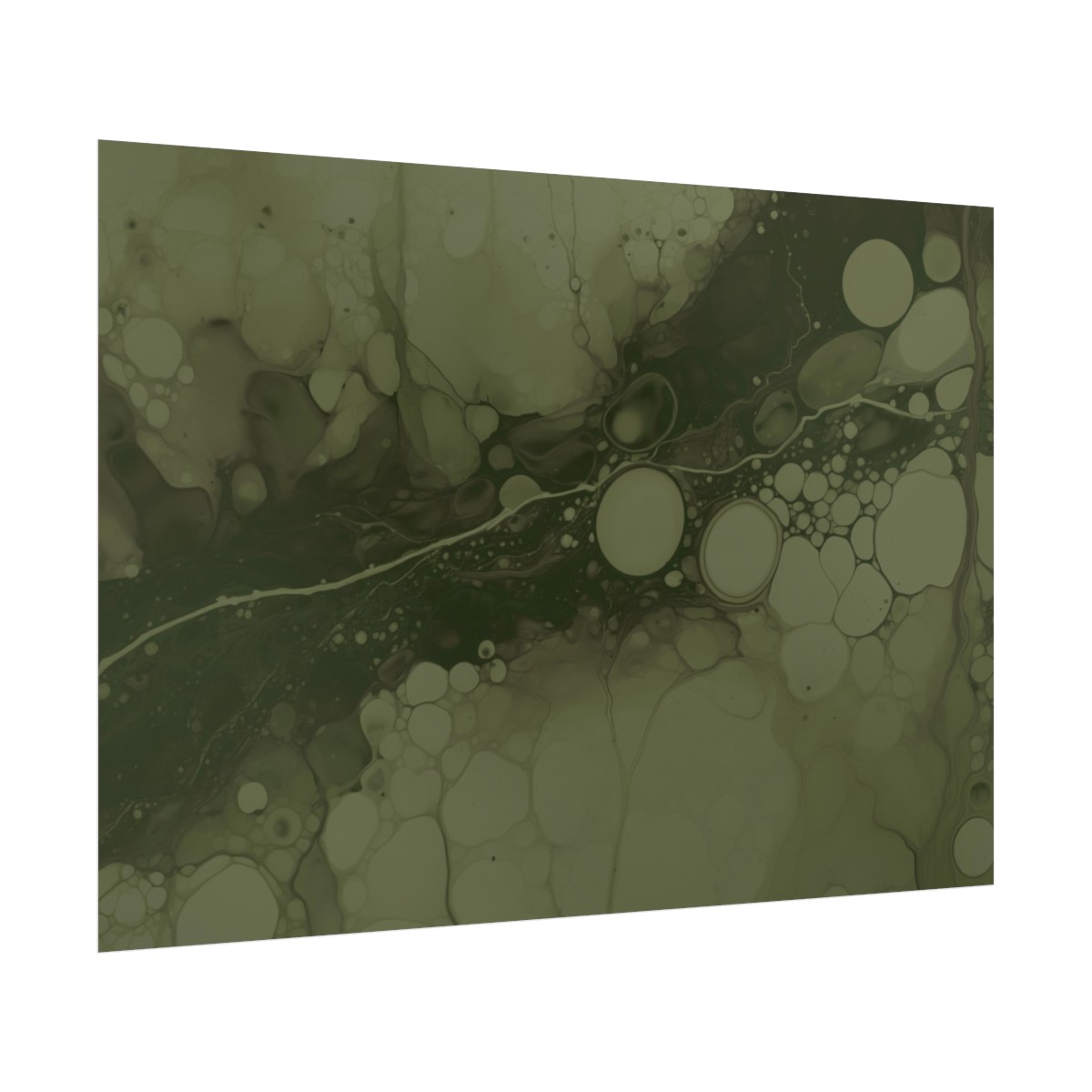 Foam One - Olive - Rolled Paper Prints - Image 14
