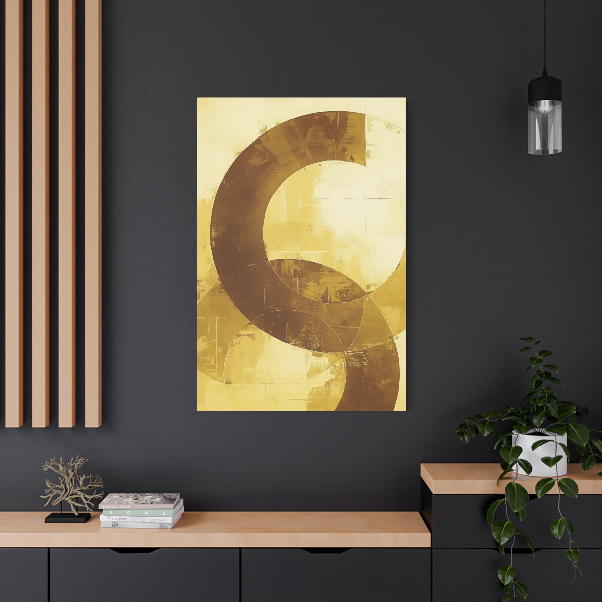 Bold Circles, Gold One - Stretched Canvas - Image 19