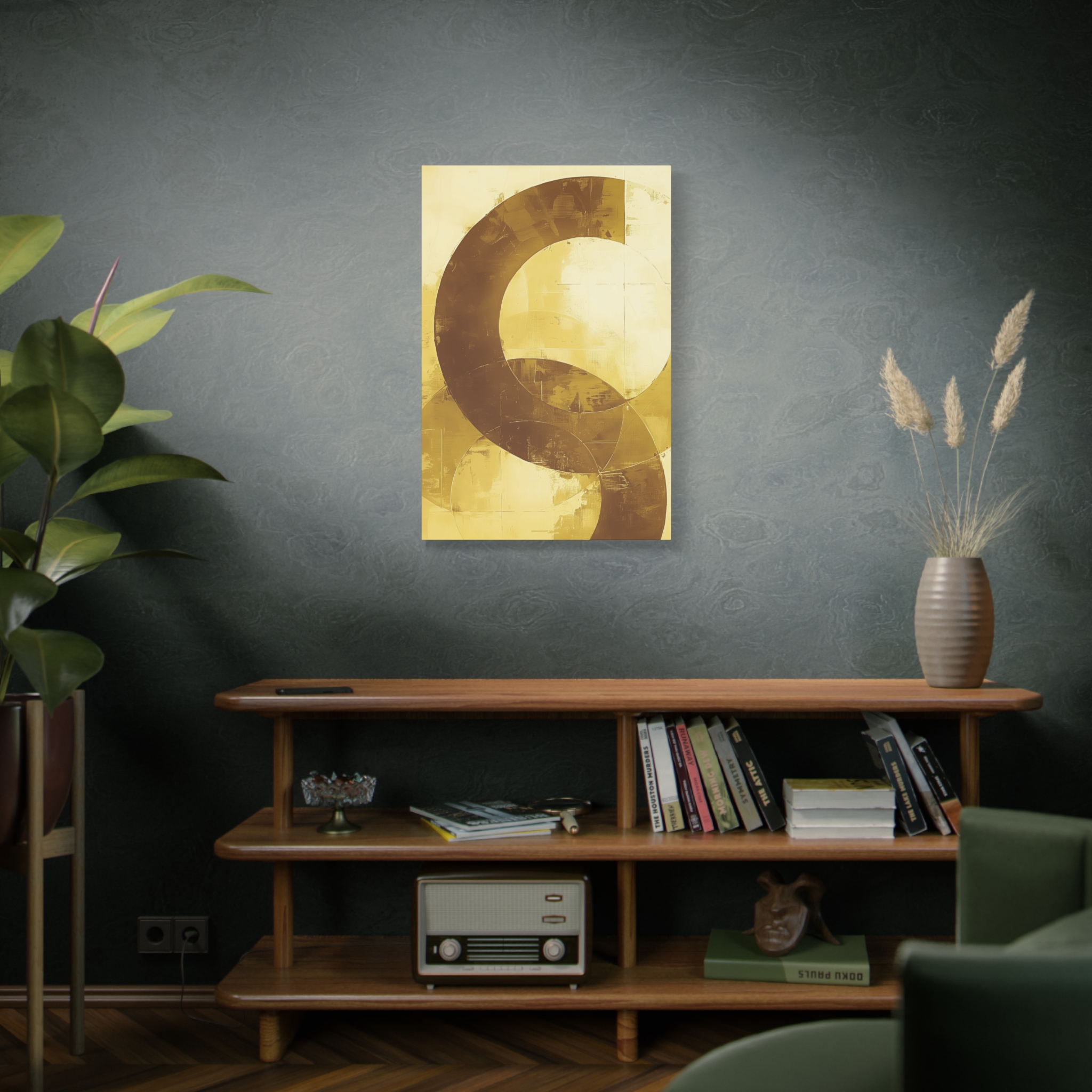 Bold Circles, Gold One - Stretched Canvas - Image 10
