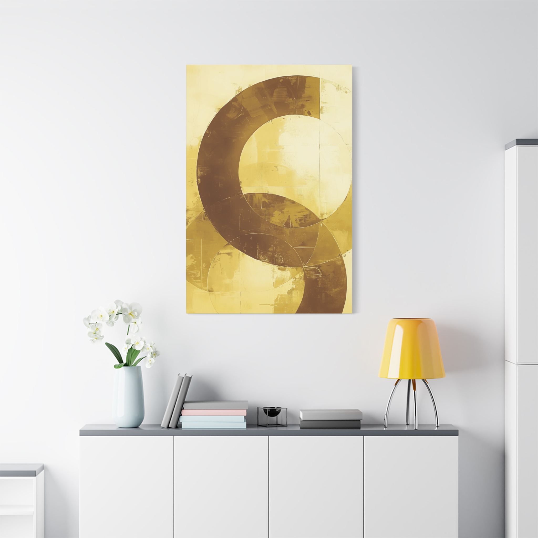 Bold Circles, Gold One - Stretched Canvas - Image 18