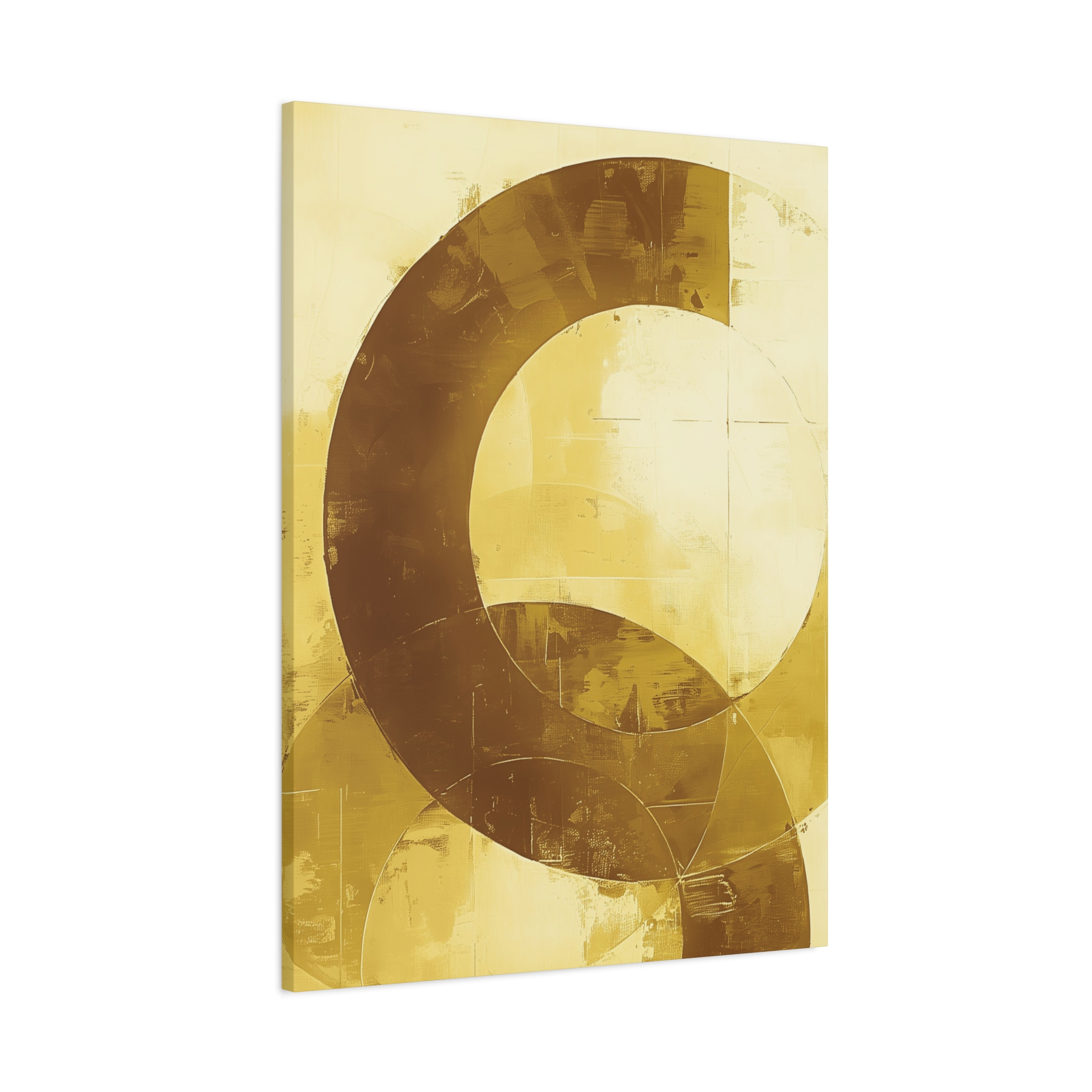 Bold Circles, Gold One - Stretched Canvas - Image 12