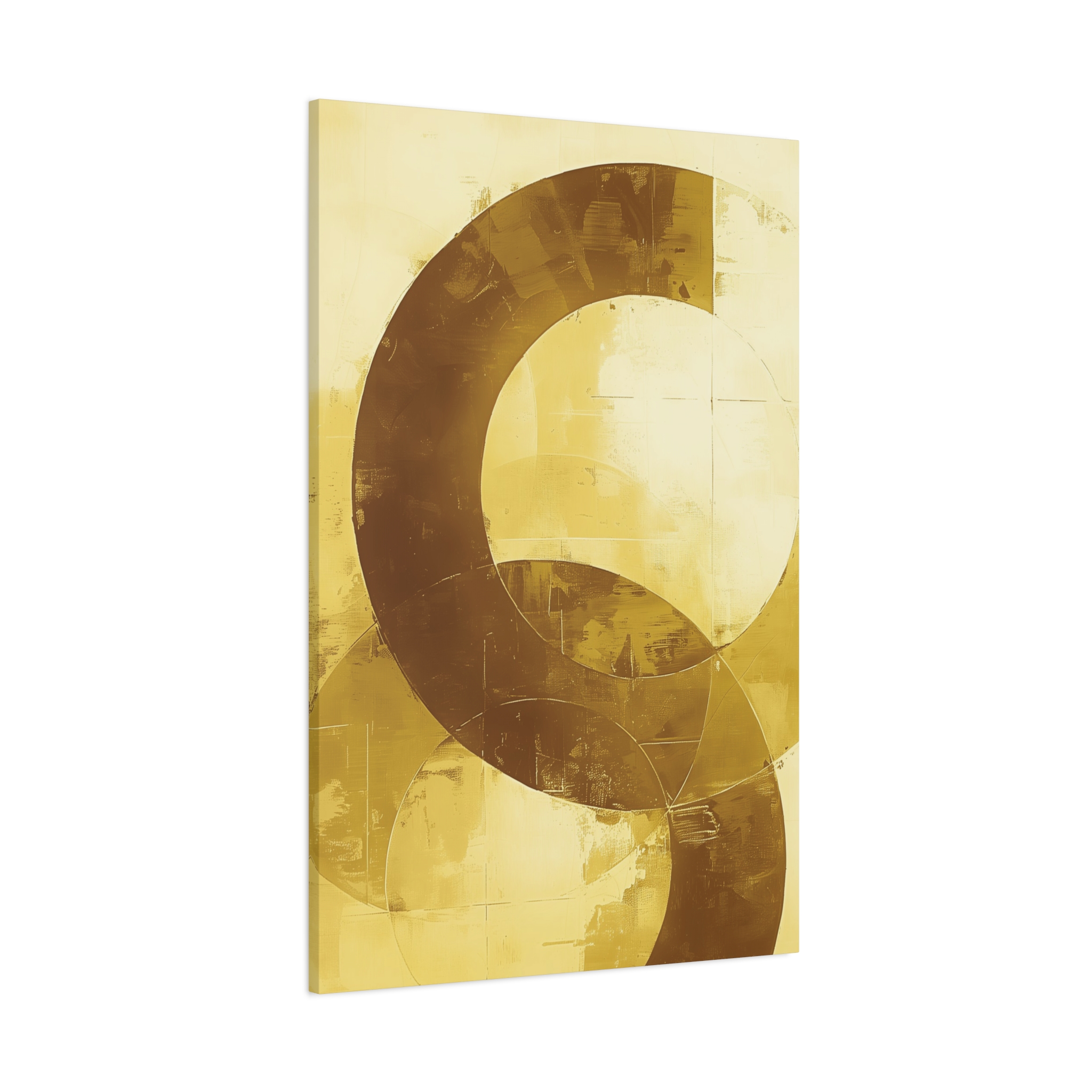 Bold Circles, Gold One - Stretched Canvas - Image 17