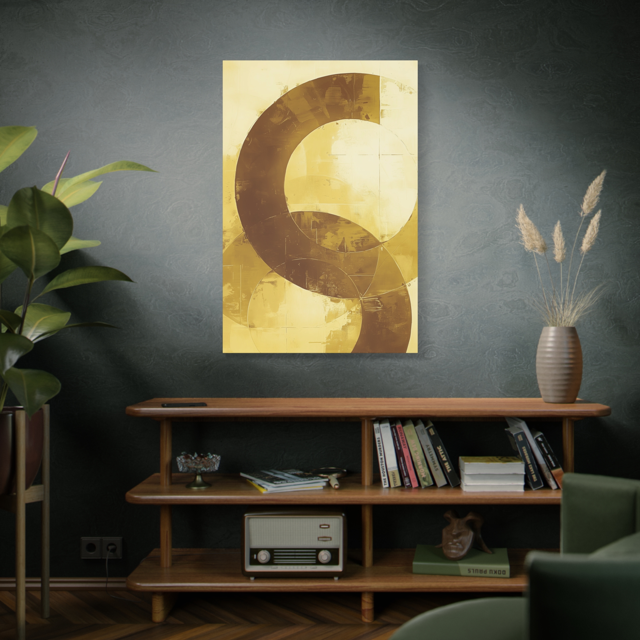 Bold Circles, Gold One - Stretched Canvas - Image 20
