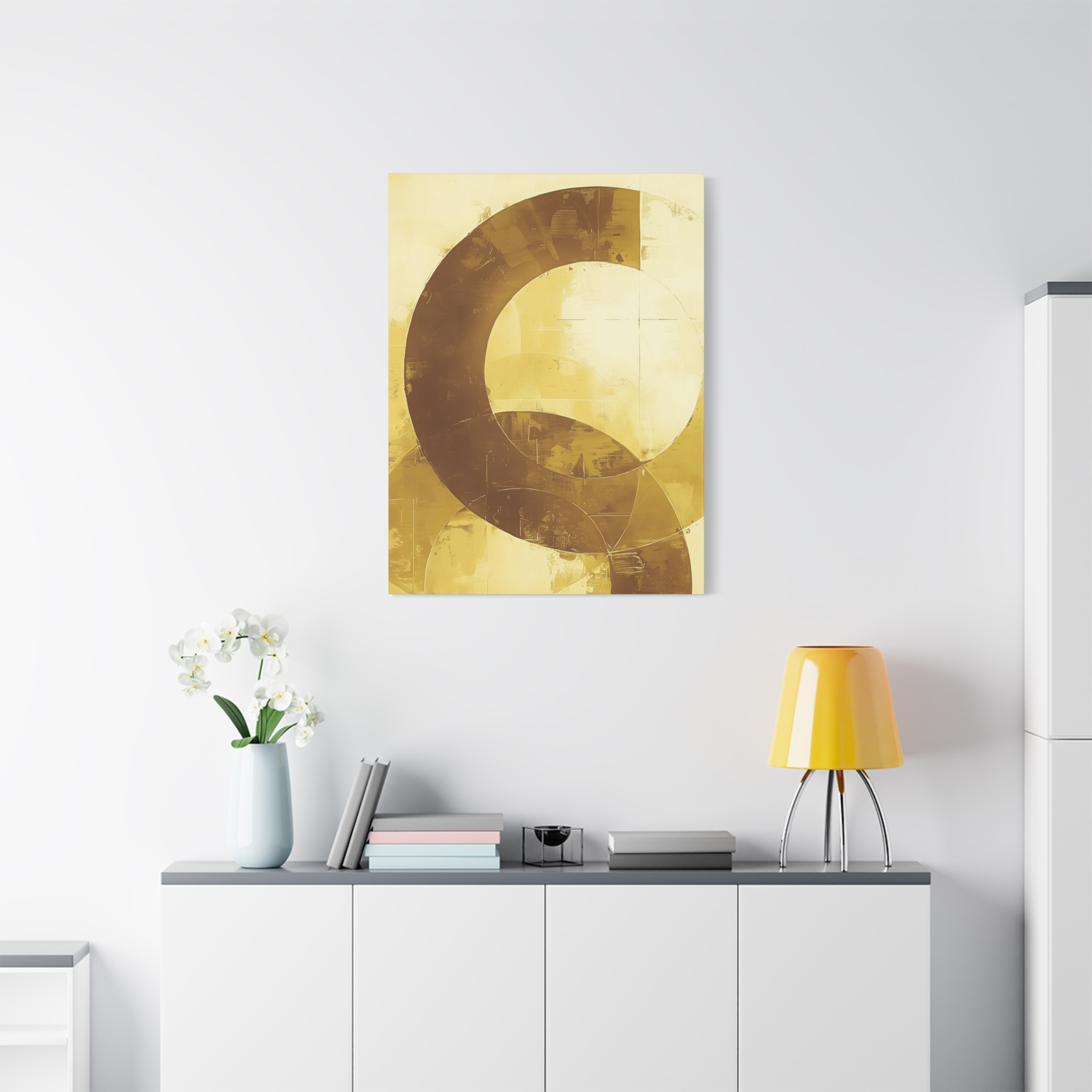 Bold Circles, Gold One - Stretched Canvas - Image 13