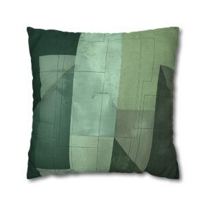 Turqoise Stairway - Spun Polyester Square Pillowcase - Europe and USA