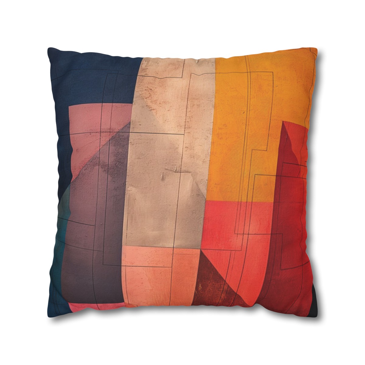 Adventure Stairway - Spun Polyester Square Pillowcase - Europe and USA