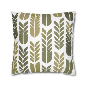 Wheat - White 1- Spun Polyester Square Pillowcase - Europe and USA