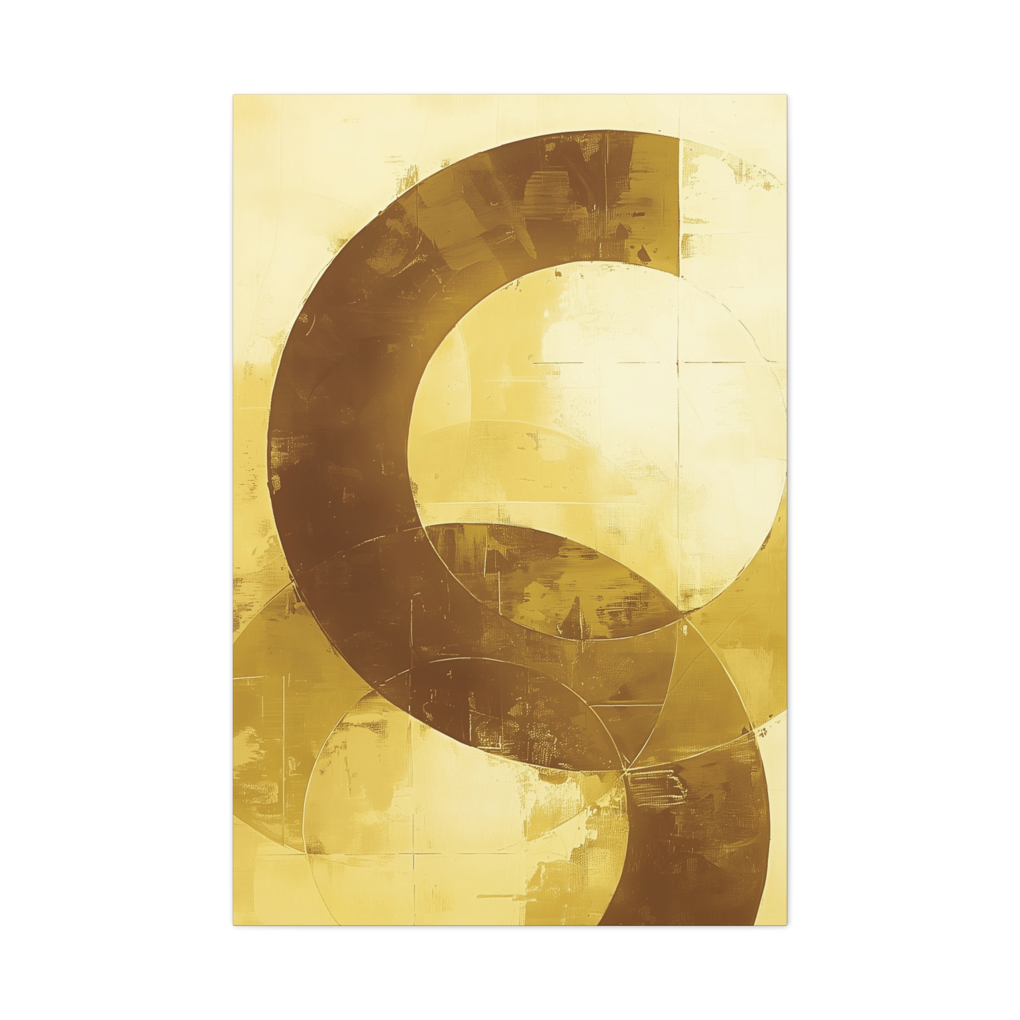 Bold Circles, Gold One - Stretched Canvas - Image 16
