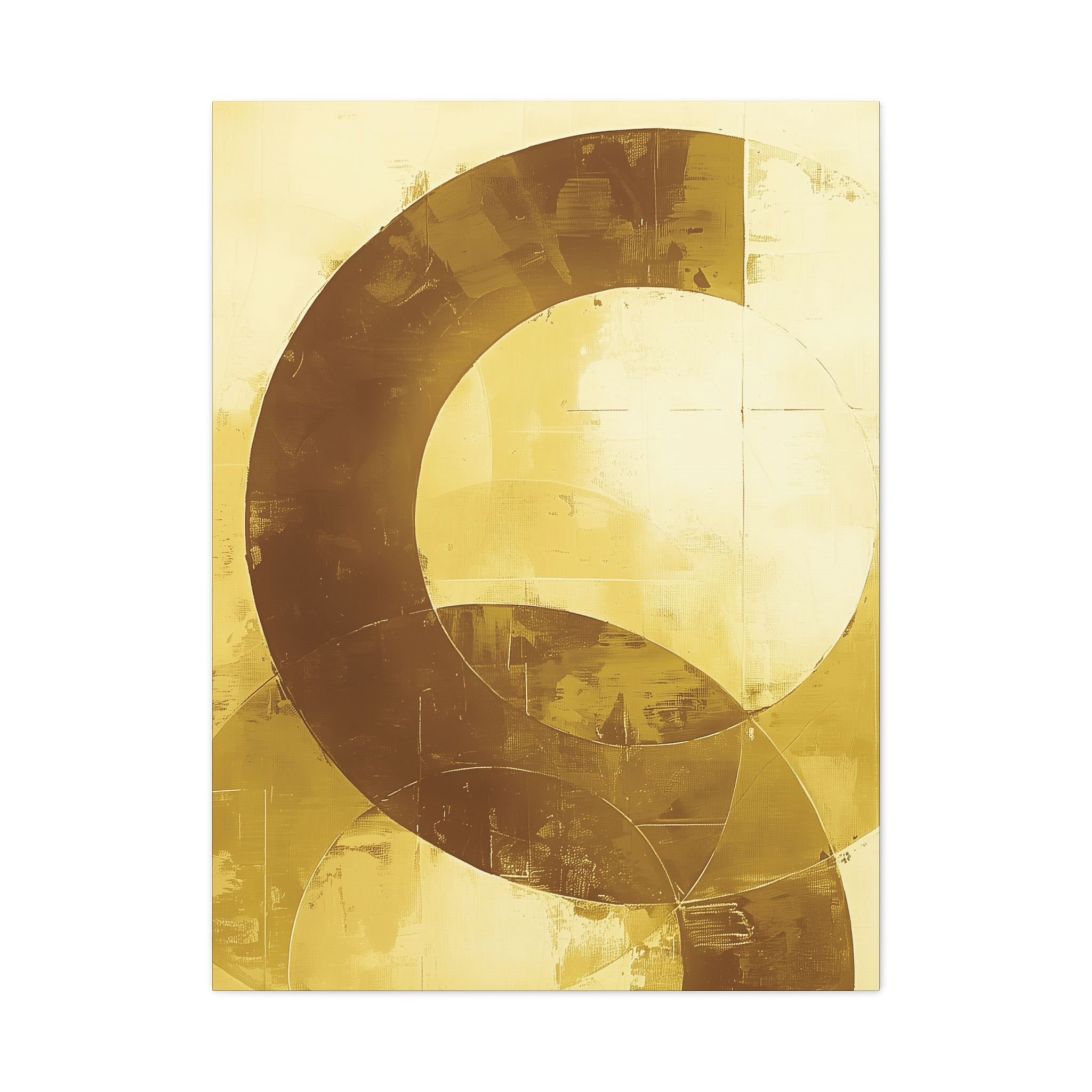 Bold Circles, Gold One - Stretched Canvas - Image 11