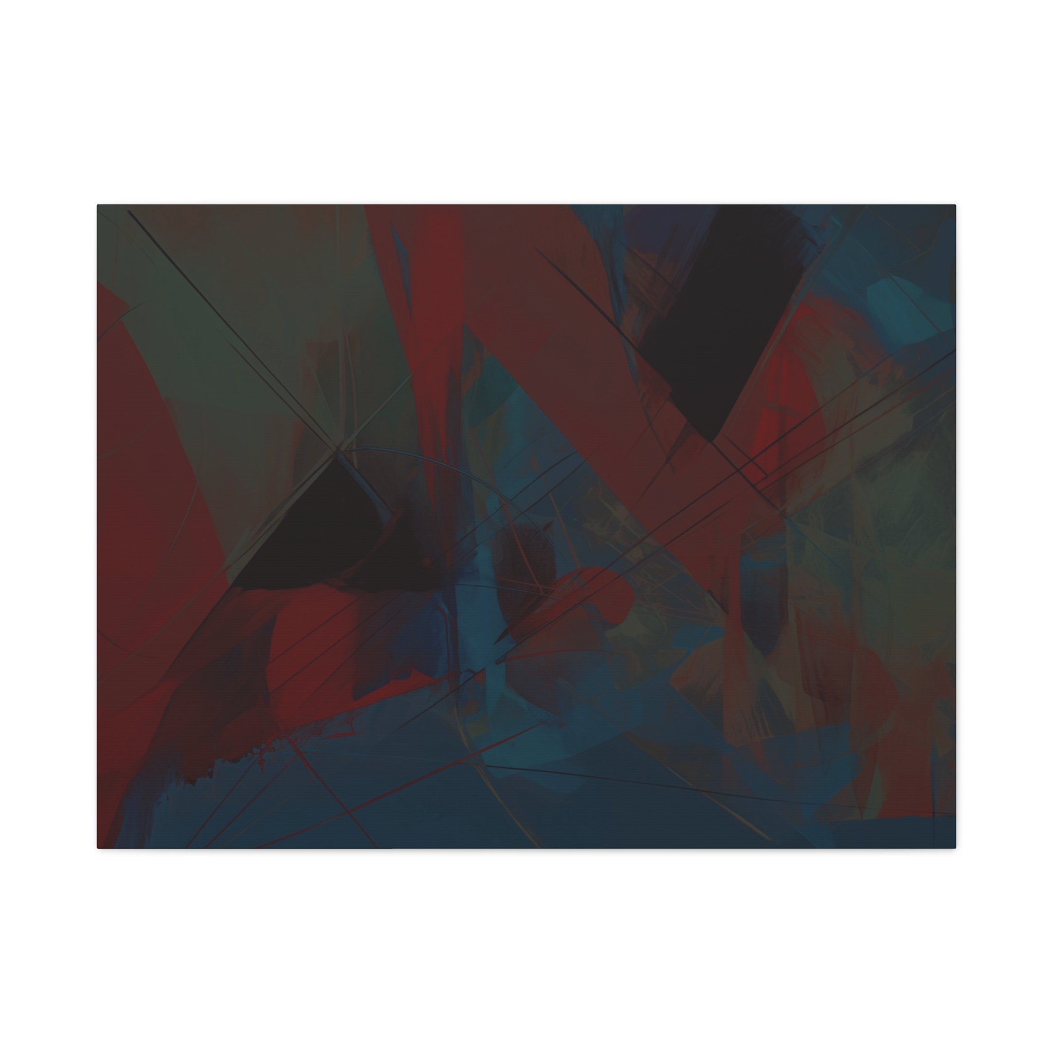 Abstracts Horn (v1 Blue) - Stretched Canvas - Image 11