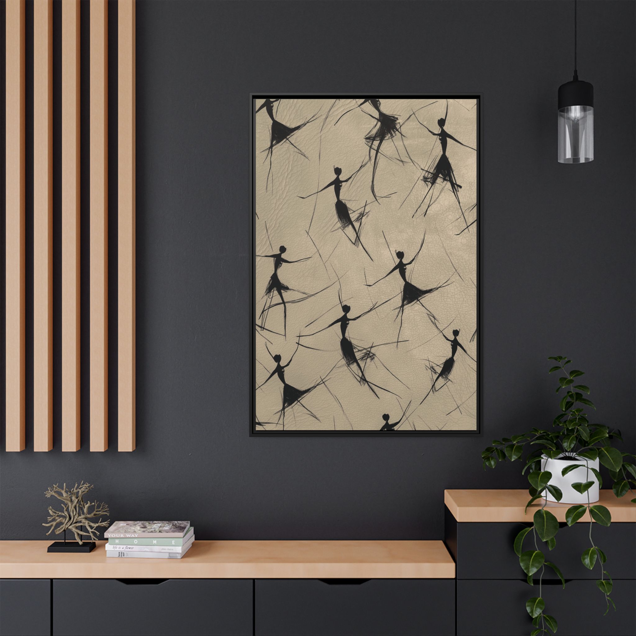 Humans - The Dance - Cream Grey - Custom Black Frame - Image 4