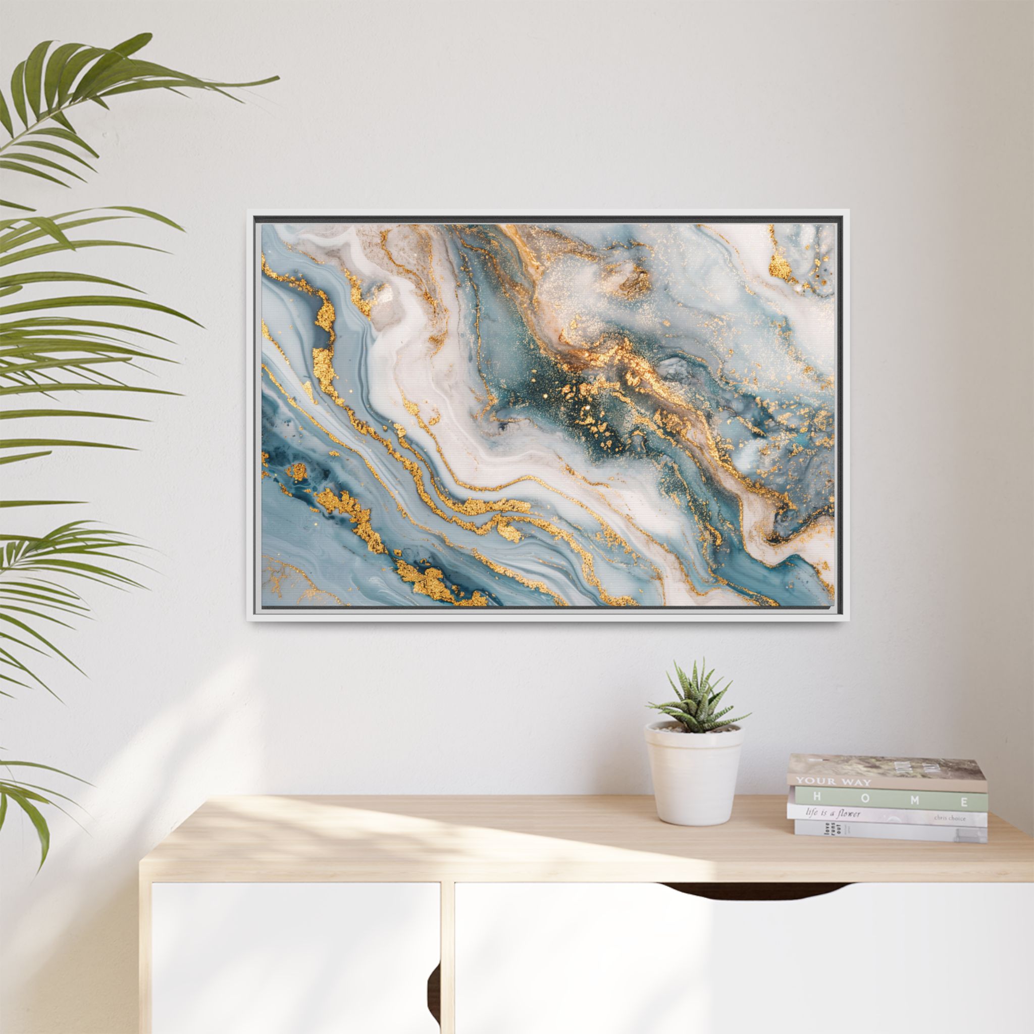 Blue Marble - Light - Custom Black Frame - Image 31