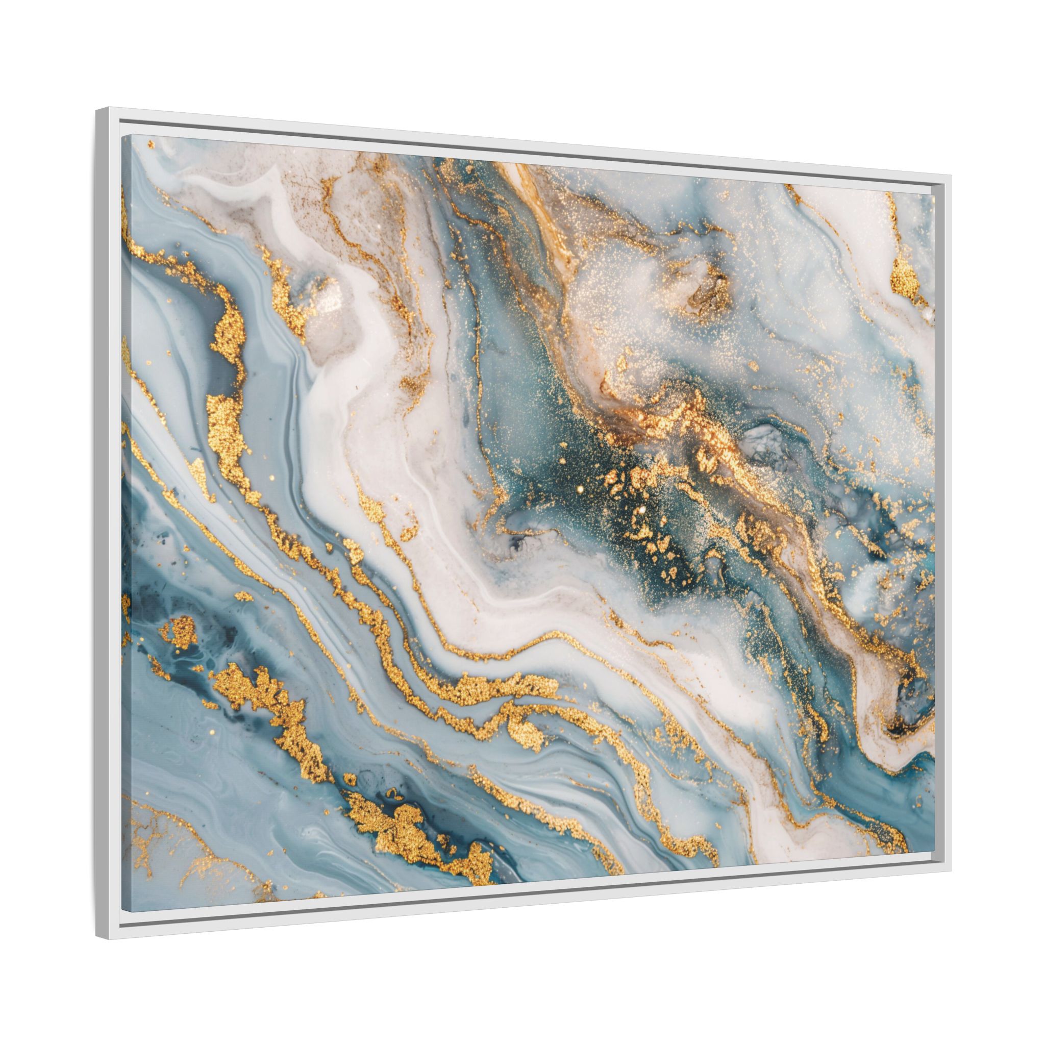 Blue Marble - Light - Custom Black Frame - Image 38